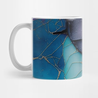 Arctic Sky - Abstract Alcohol Ink Resin Art Mug